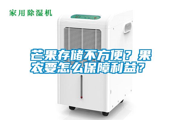 芒果存儲不方便？果農要怎么保障利益？