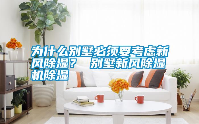 為什么別墅必須要考慮新風(fēng)除濕? 別墅新風(fēng)除濕機(jī)除濕