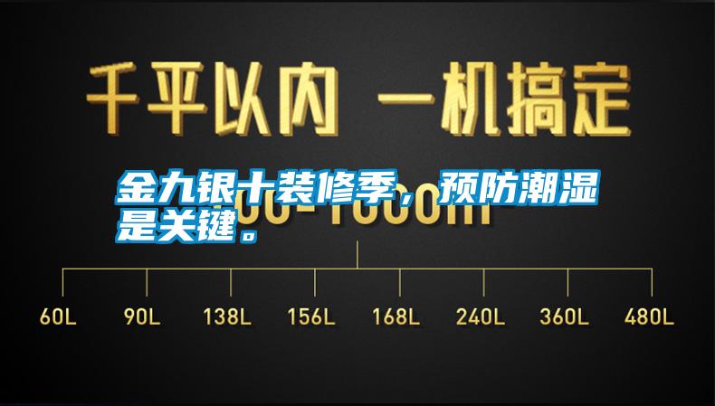 金九銀十裝修季，預防潮濕是關鍵。