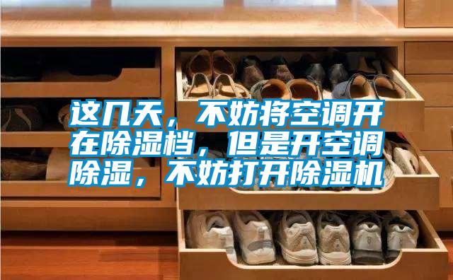 這幾天,不妨將空調開在除濕檔,但是開空調除濕,不妨打開除濕機