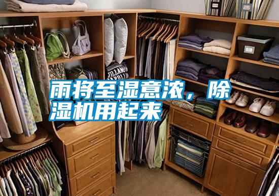 雨將至濕意濃,除濕機用起來