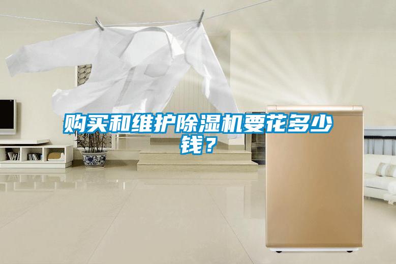 購買和維護除濕機要花多少錢？