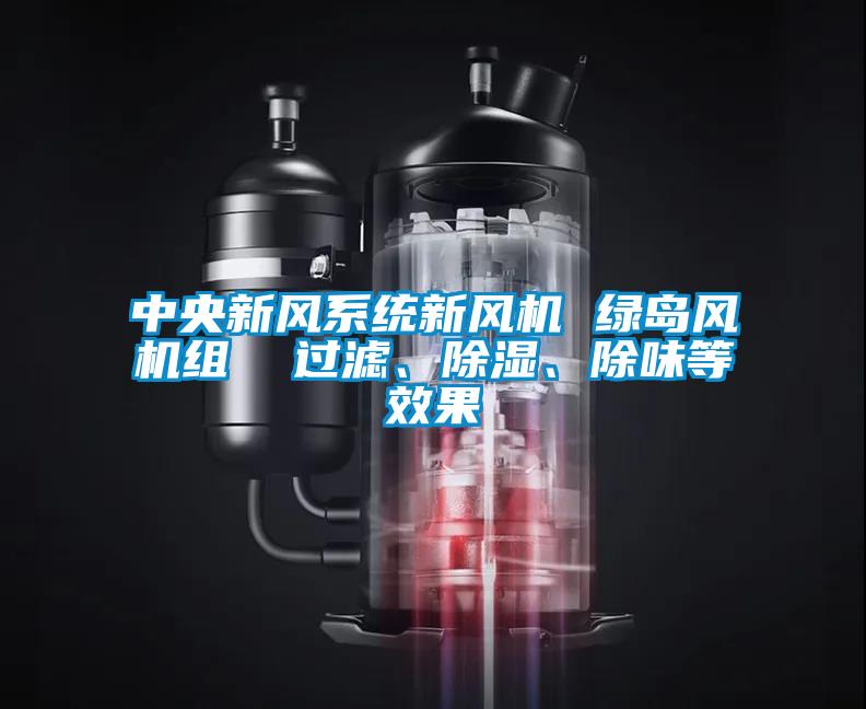 中央新風系統(tǒng)新風機 綠島風機組  過濾、除濕、除味等效果