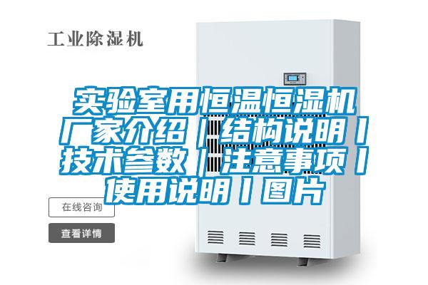 實驗室用恒溫恒濕機廠家介紹|結構說明丨技術參數(shù)|注意事項丨使用說明丨圖片