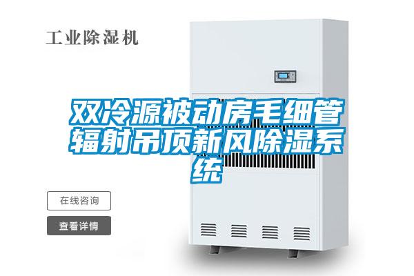 雙冷源被動房毛細管輻射吊頂新風除濕系統