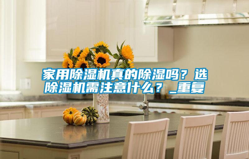 家用除濕機真的除濕嗎？選除濕機需注意什么？_重復