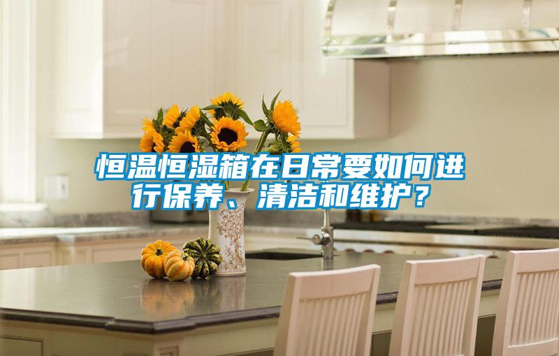 恒溫恒濕箱在日常要如何進行保養(yǎng)、清潔和維護？