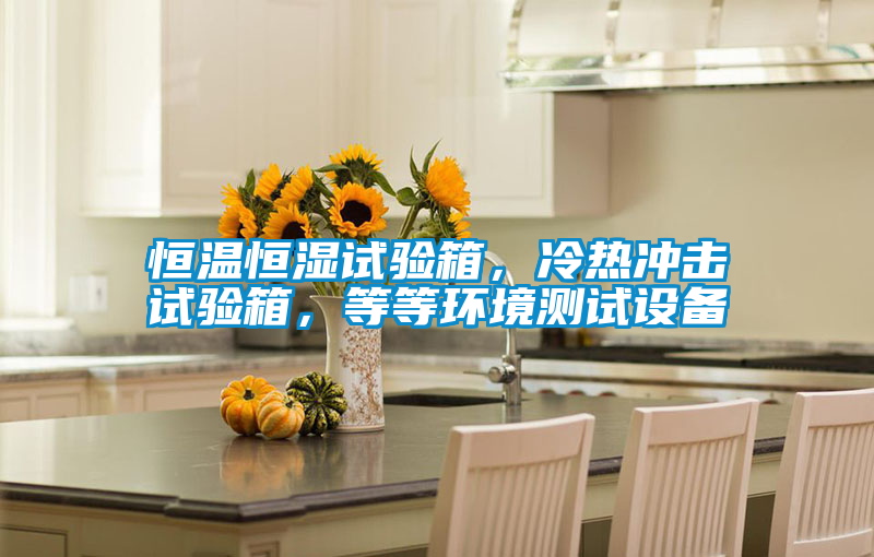 恒溫恒濕試驗箱，冷熱沖擊試驗箱，等等環境測試設備
