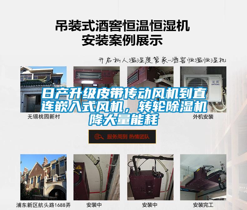 日產(chǎn)升級(jí)皮帶傳動(dòng)風(fēng)機(jī)到直連嵌入式風(fēng)機(jī)，轉(zhuǎn)輪除濕機(jī)降大量能耗