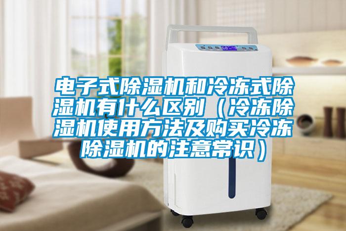 電子式除濕機(jī)和冷凍式除濕機(jī)有什么區(qū)別(冷凍除濕機(jī)使用方法及購買冷凍除濕機(jī)的注意常識(shí))