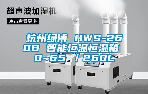 杭州綠博 HWS-260B 智能恒溫恒濕箱 0~65℃/260L