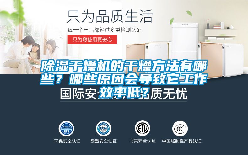 除濕干燥機的干燥方法有哪些?哪些原因會導致它工作效率低?